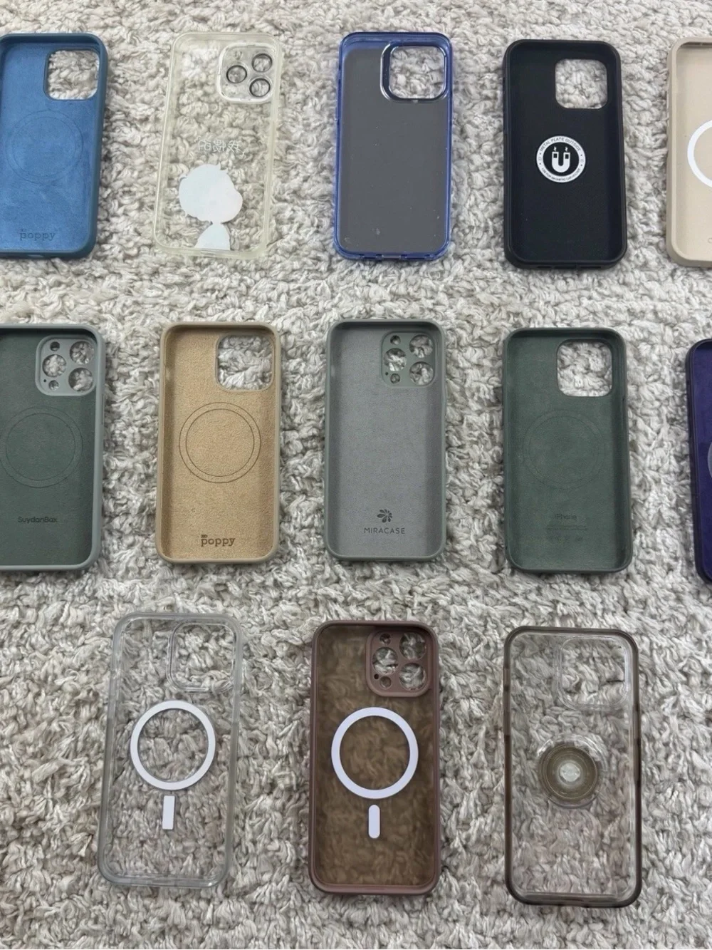 Assorted iPhone 14 Pro Max Phone Cases - Apple, Poppy Etc.